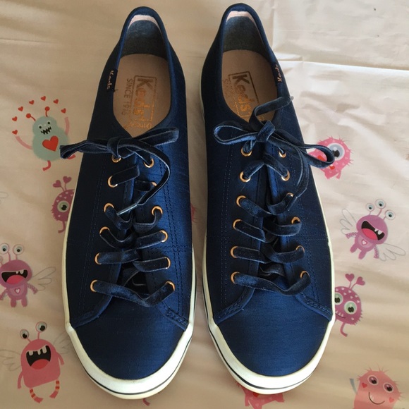 Keds Shoes - Beautiful silk navy Keds
